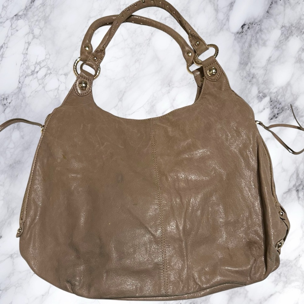 Elliott Lucca XL Purse Tan Light Brown Large Magnetic Shoulder - Picture 4 of 13